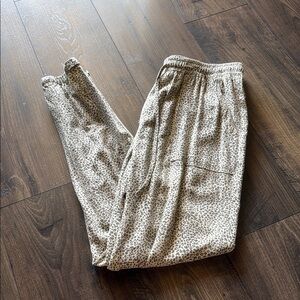 Leopard Print Jogger Pants